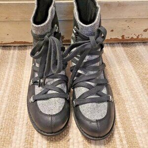 Women's Shiloh II Warm Merrell Boots Shoes size 8 EUC! Gray/Black Like NEW!